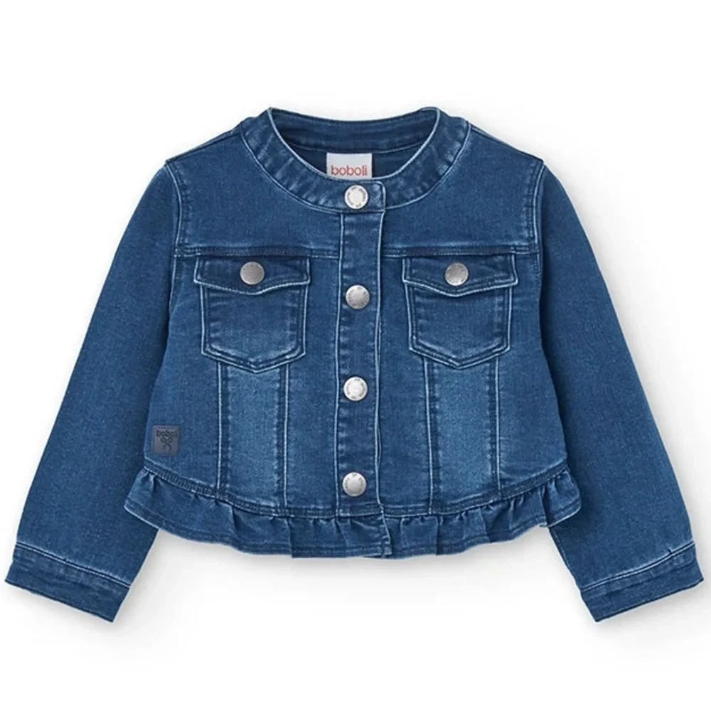 NWT Boboli Baby Girl Denim Jean Jacket- Size 6M